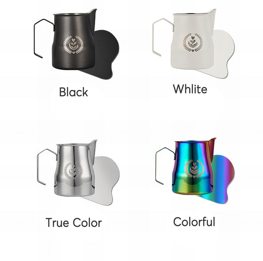 Non-Stick Latte Art Milk Pitcher for Cappuccino - Haiku Brew