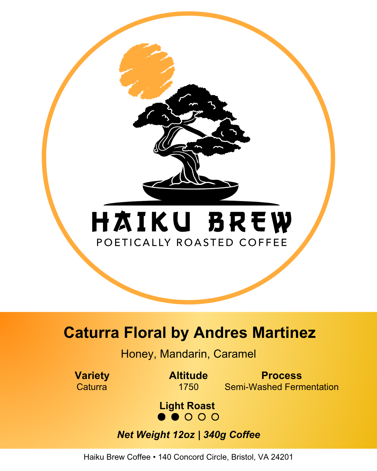 Caturra Floral by Andres Martinez - Haiku Brew