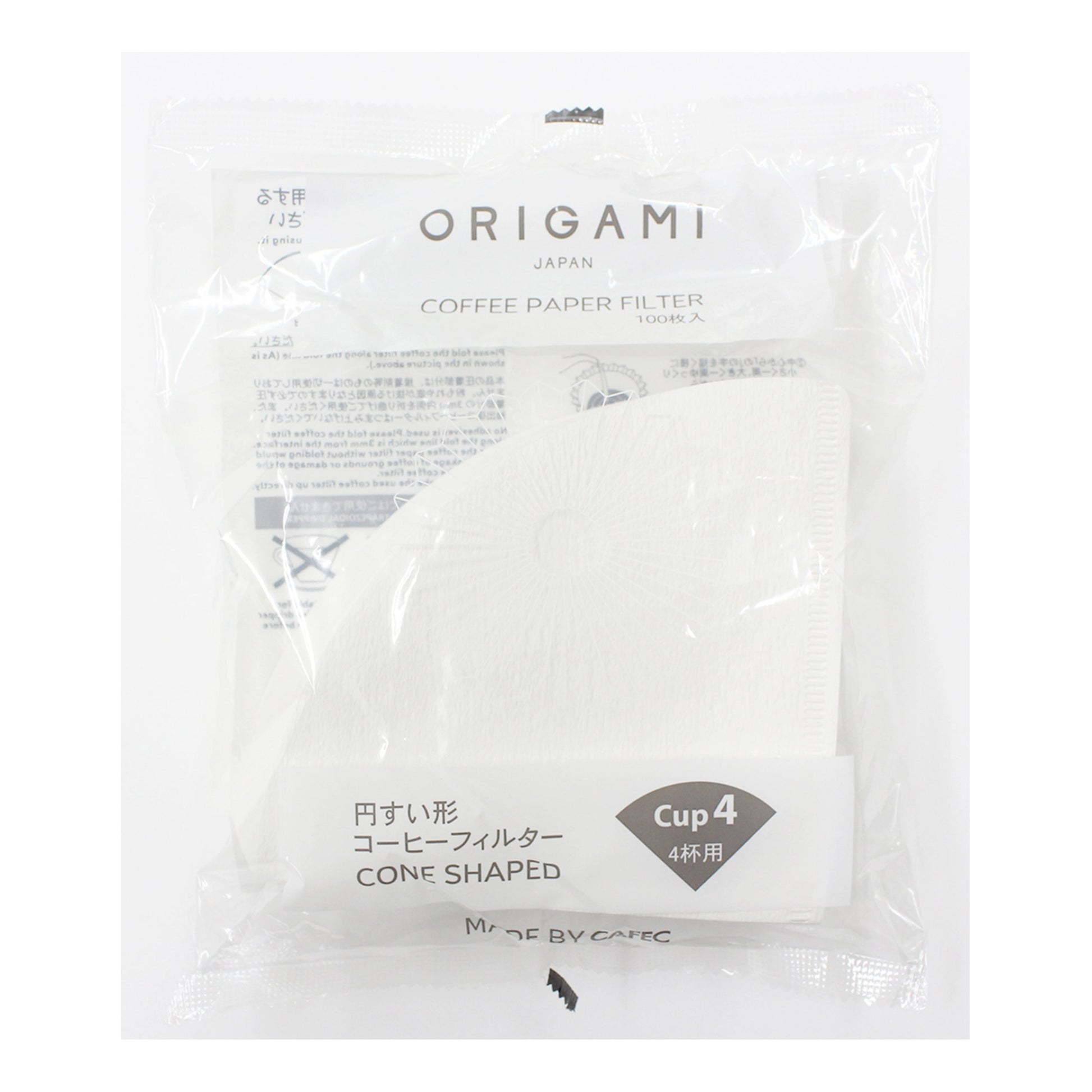 Original ORIGAMI Conical Paper Filter for Medium Dripper by CAFEC - Haiku Brew