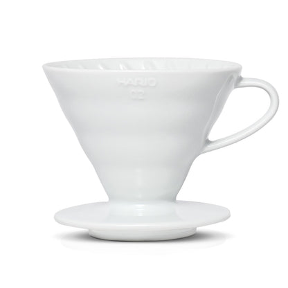V60 Ceramic Coffee Dripper 02 - White - Haiku Brew